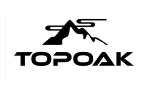 Topoak camping tent set up outdoors in a rugged natural environment
