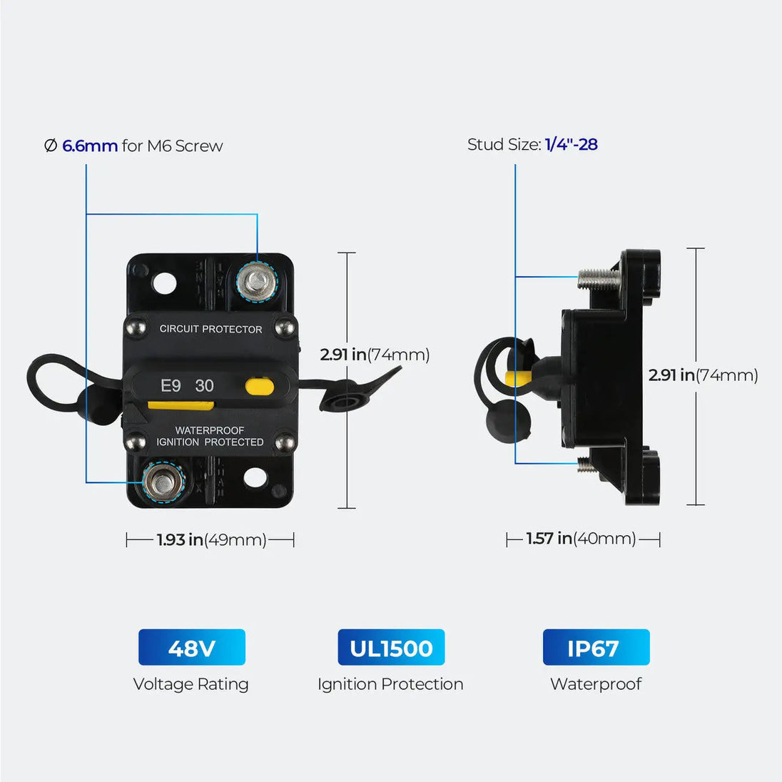 Renogy Thermal Circuit Breaker