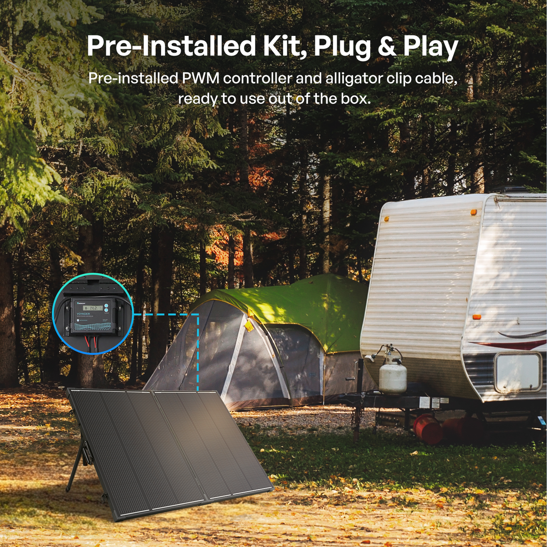 Renogy N-Type Portable Solar Panel Suitcase Kit