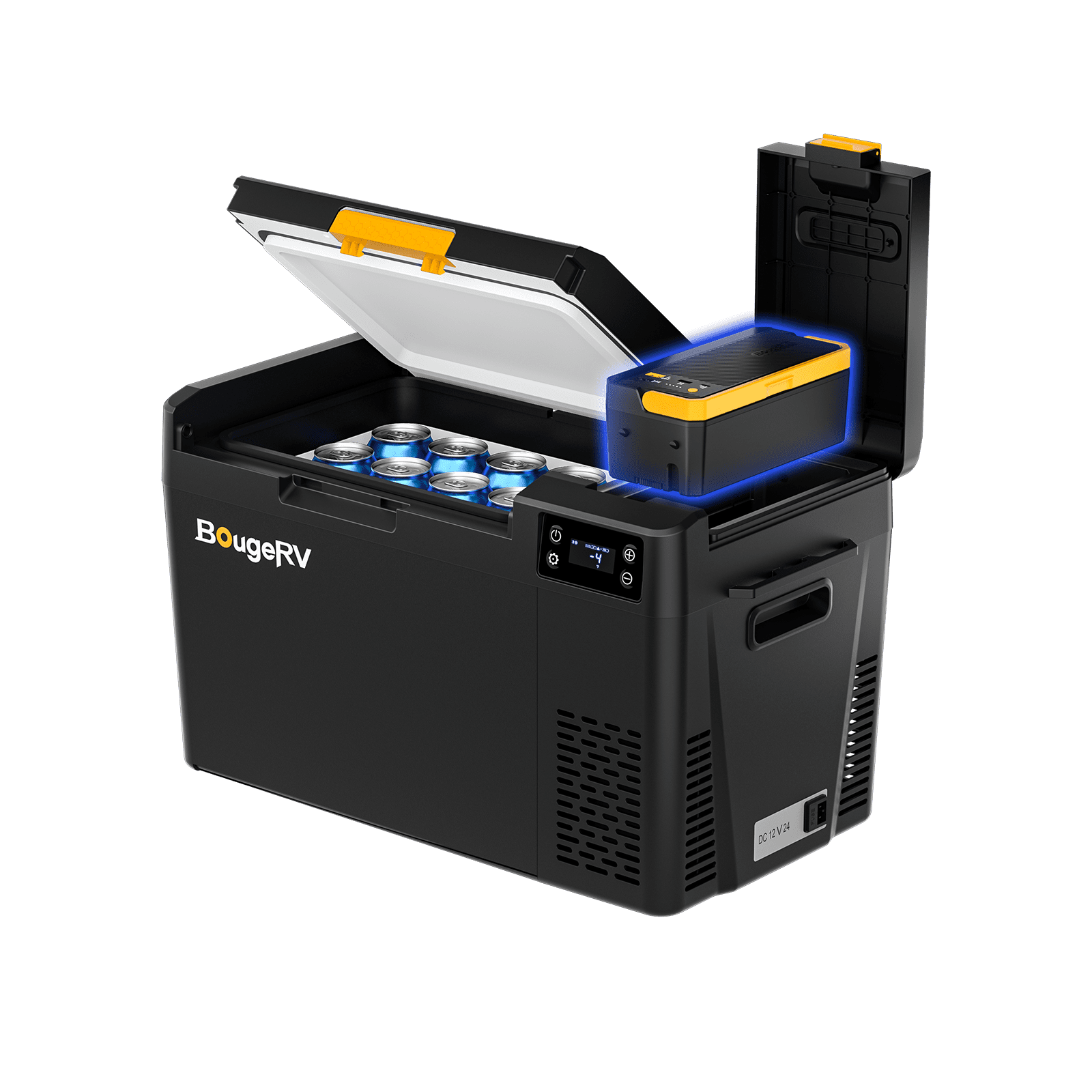 BougeRV New CRX3 23QT Portable Car Fridge with 240Wh Battery