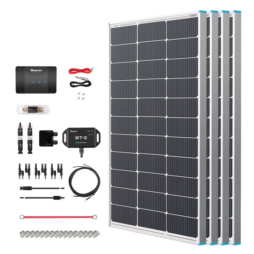 Renogy 400W 12V Essential Solar Panel Kit with DC-DC Assembly