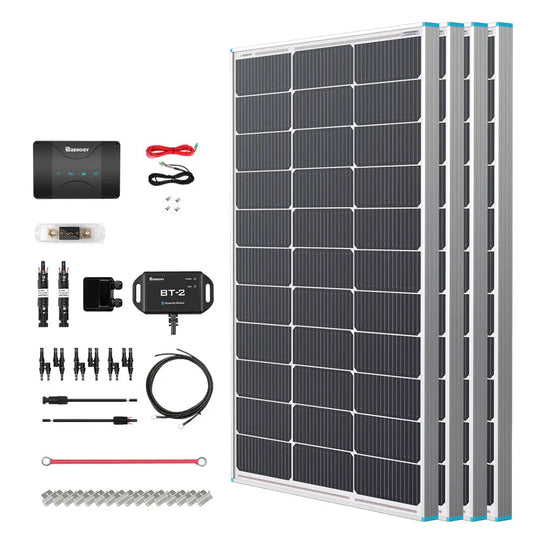 Renogy 400W 12V Essential Solar Panel Kit with DC-DC Assembly