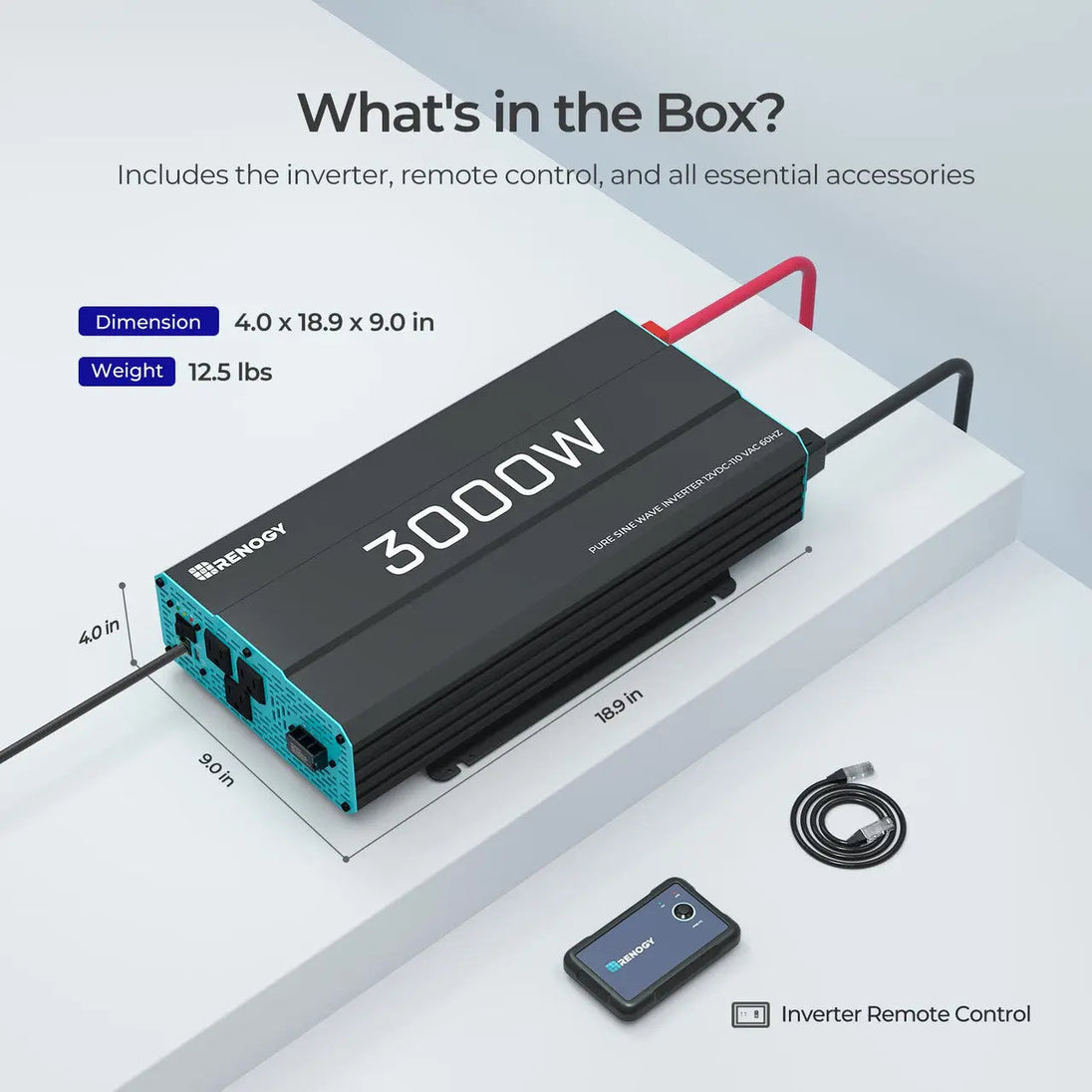 Renogy 12V Pure Sine Wave Inverter