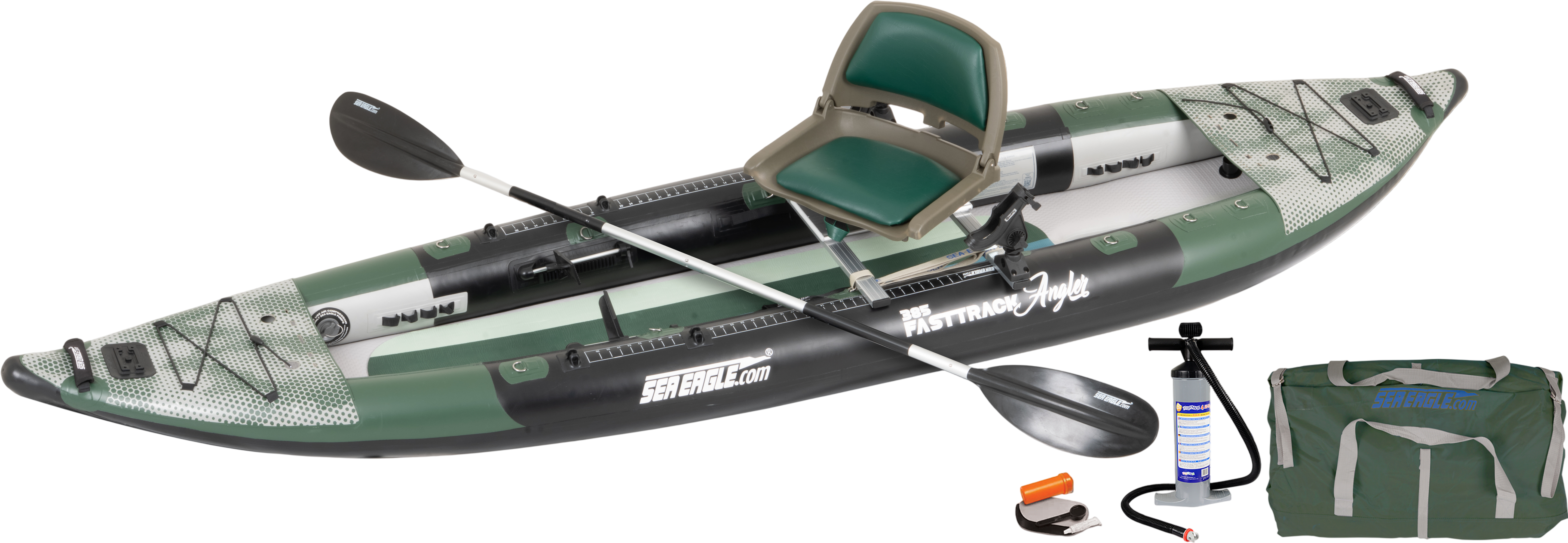 Sea Eagle 385fta FastTrack Angler Swivel Seat Fishing Rig Package
