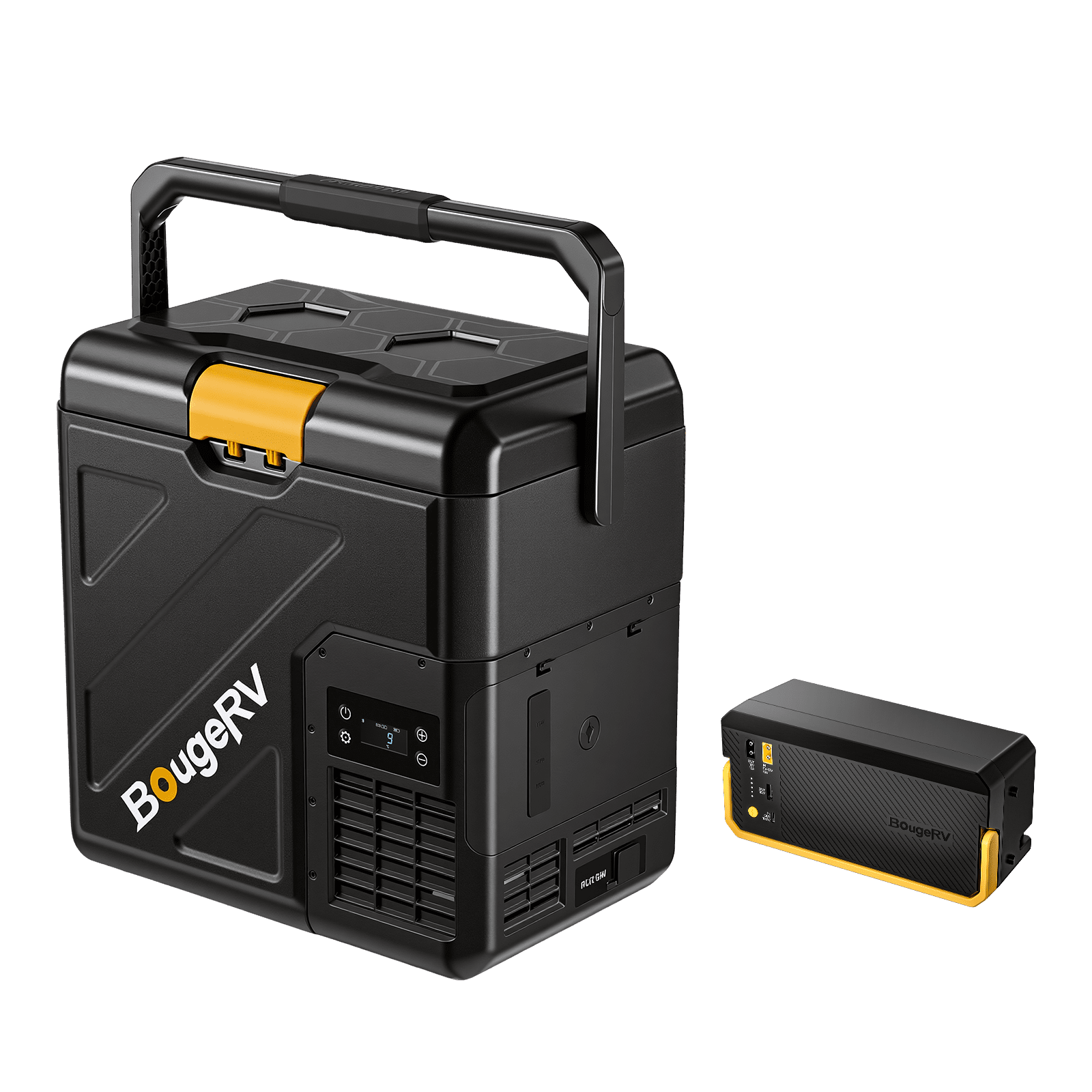 BougeRV New CRH20 21QT 12V Portable Car Fridge with 240Wh Battery