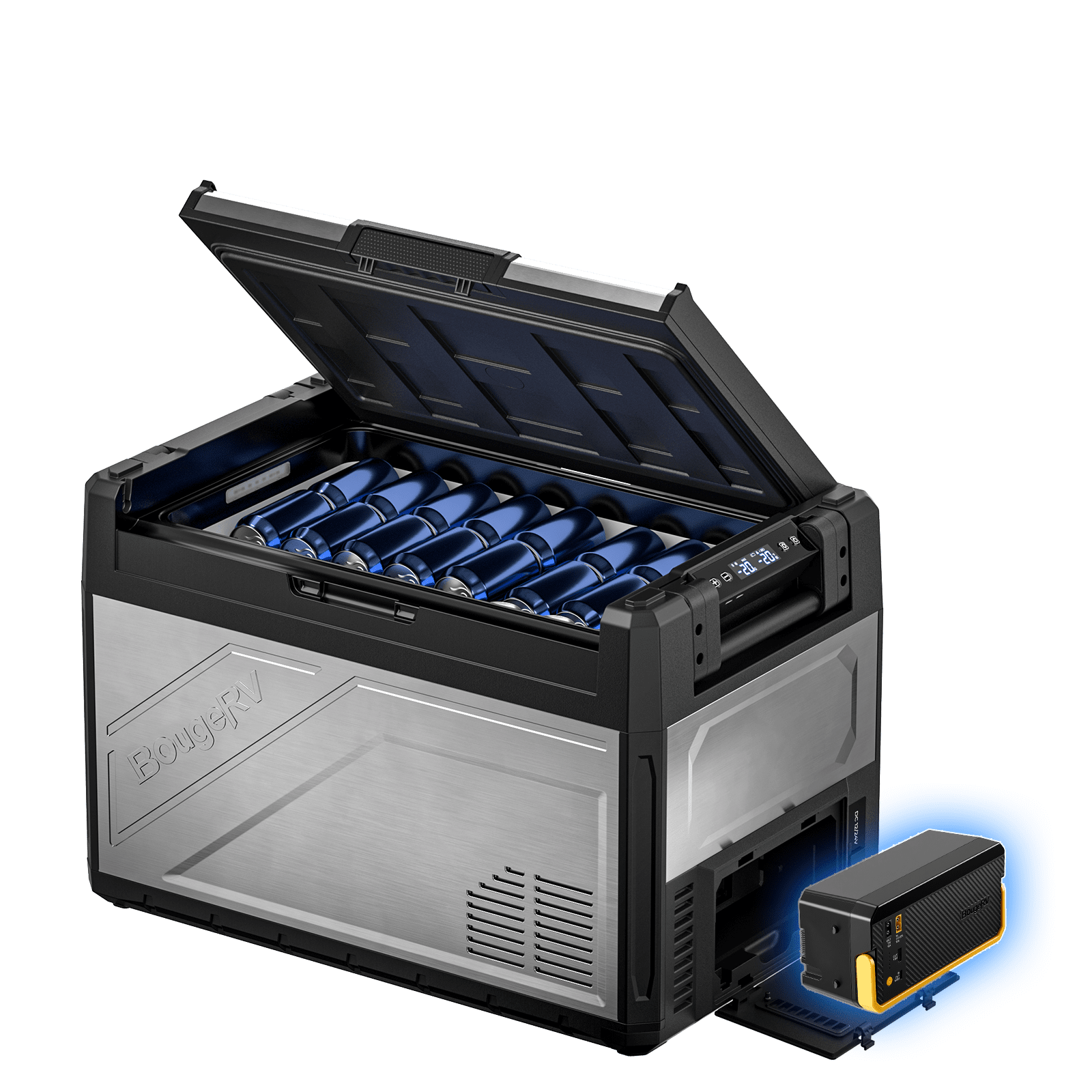 BougeRV 12V Dual Zone Fridge Soccer Season Watch Party Kit