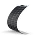Flexible solar panel on a white background