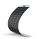 Flexible solar panel on a white background