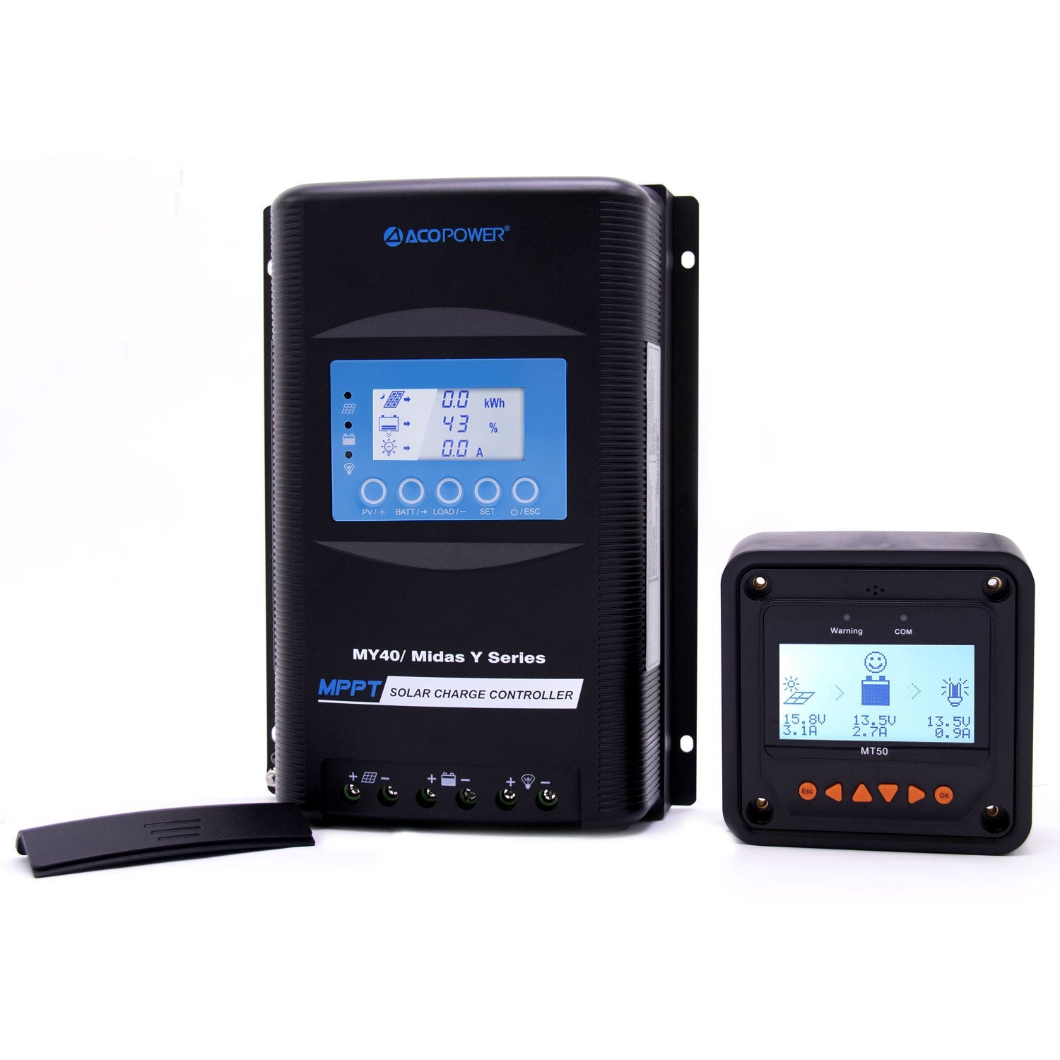 ACOPOWER Midas 40 Amp MPPT Solar Charge Controller with MT-50