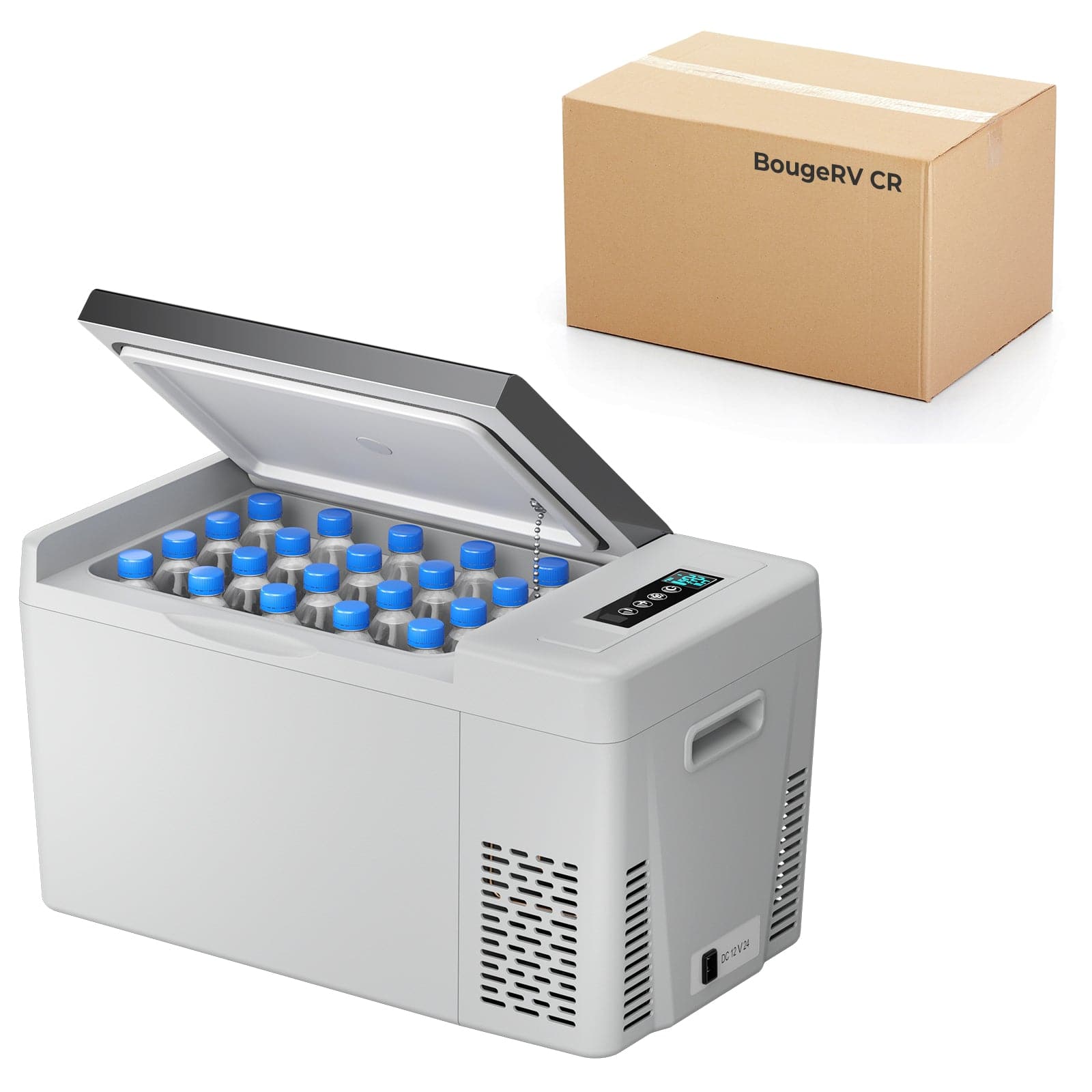 BougeRV 12V 30 Quart (28L) Portable Car Fridge