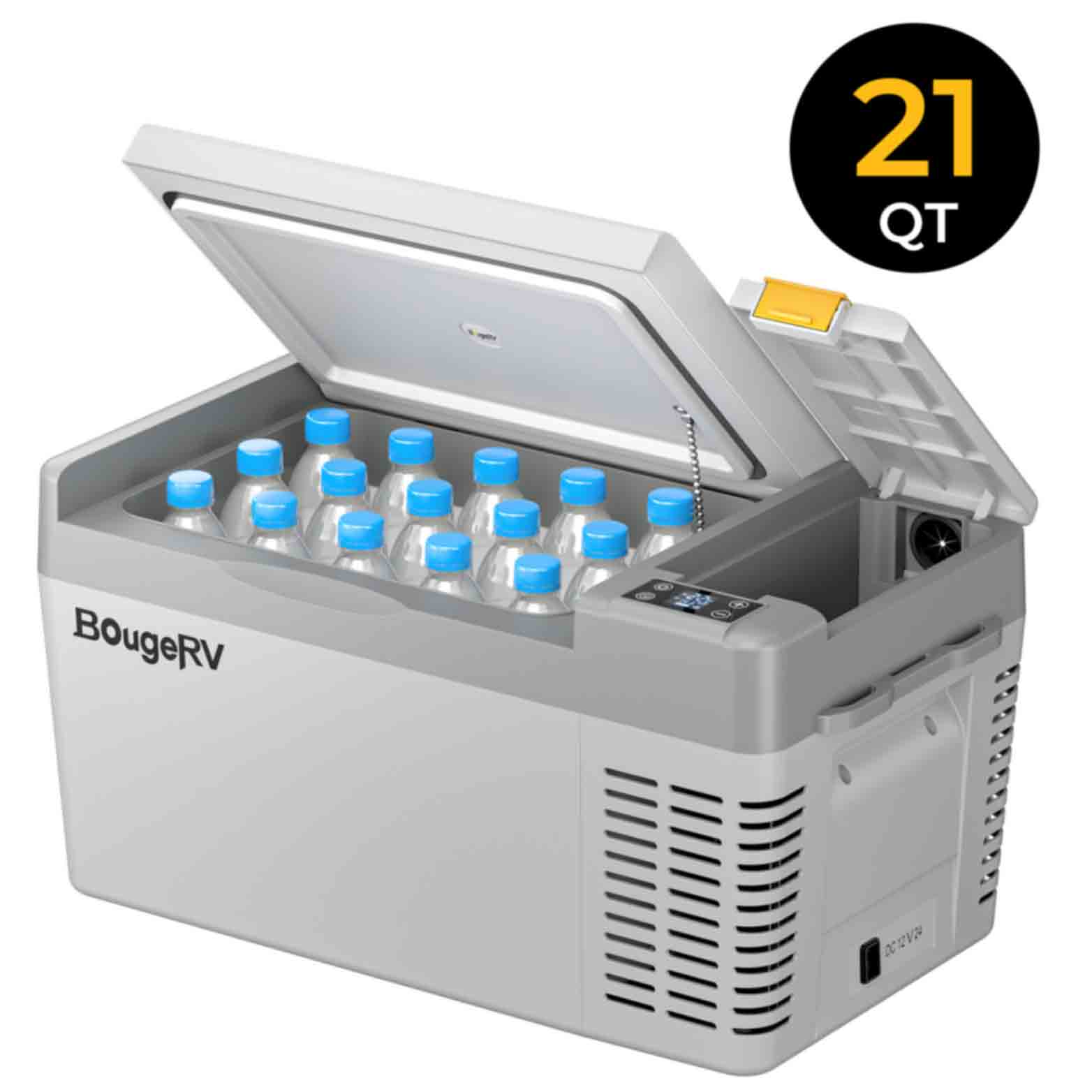 BougeRV CRPRO20 21 Quart 12V Portable Car Fridge Freezer White