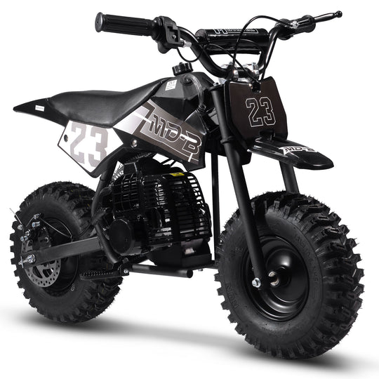 MotoTec Big Supermoto 50cc 2-Stroke Kids Dirt Bike - Recreational Off-Road Use Only