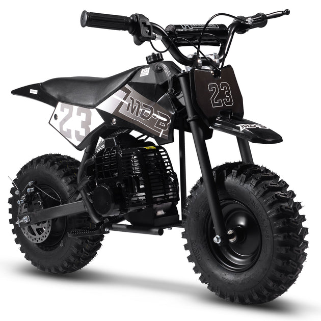 MotoTec Big Supermoto 50cc 2-Stroke Kids Dirt Bike - Recreational Off-Road Use Only