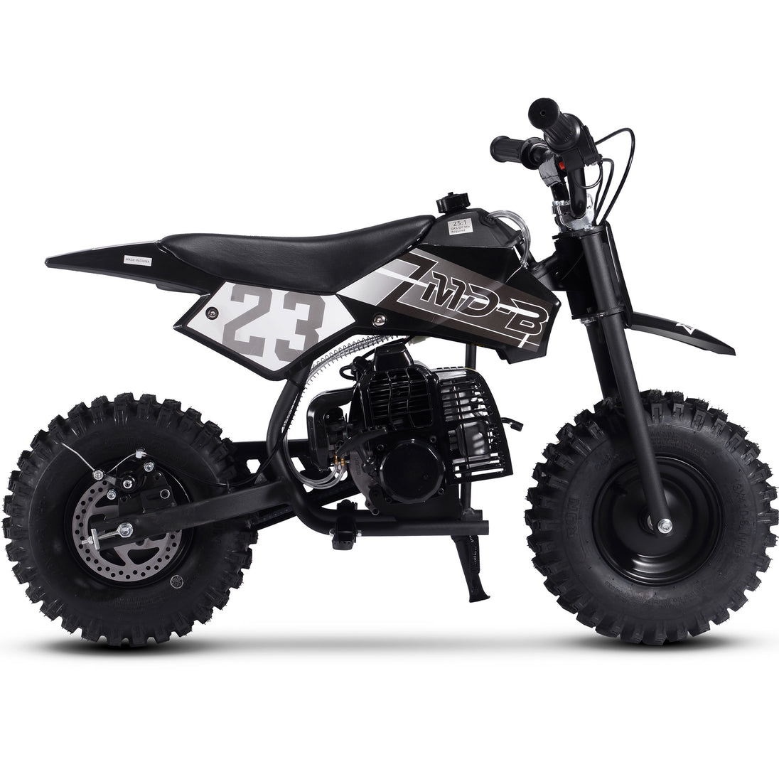 MotoTec Big Supermoto 50cc 2-Stroke Kids Dirt Bike - Recreational Off-Road Use Only
