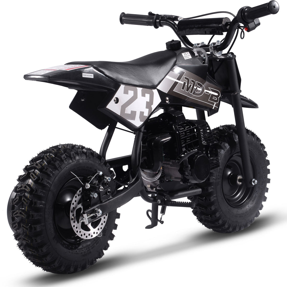 MotoTec Big Supermoto 50cc 2-Stroke Kids Dirt Bike - Recreational Off-Road Use Only
