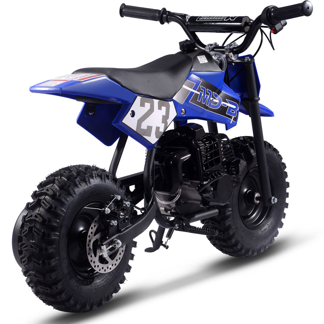 MotoTec Big Supermoto 50cc 2-Stroke Kids Dirt Bike - Recreational Off-Road Use Only