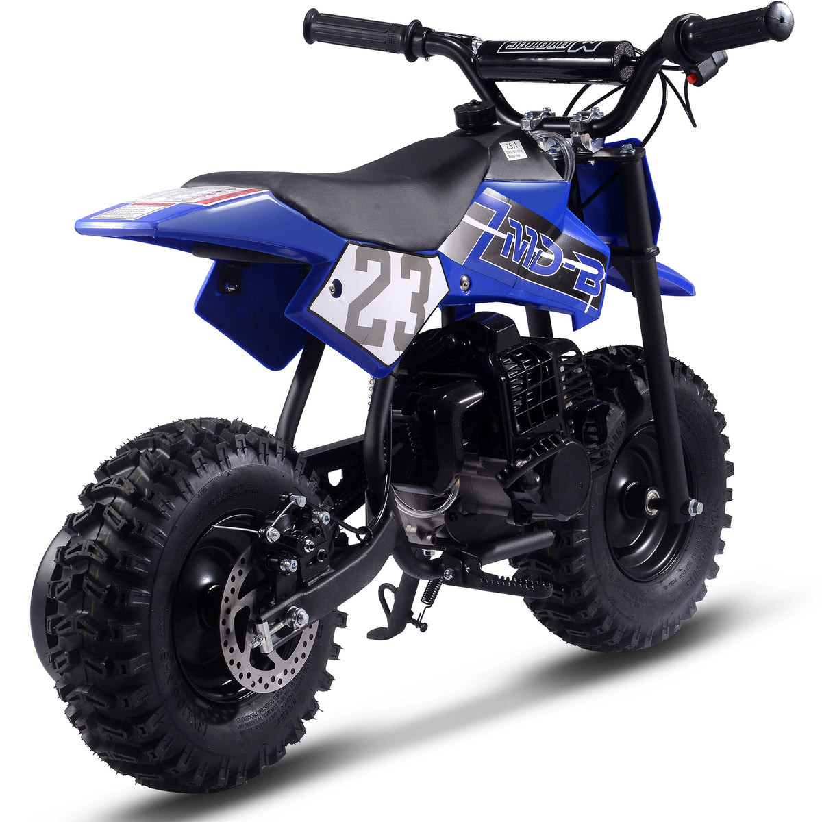 MotoTec Big Supermoto 50cc 2-Stroke Kids Dirt Bike - Recreational Off-Road Use Only