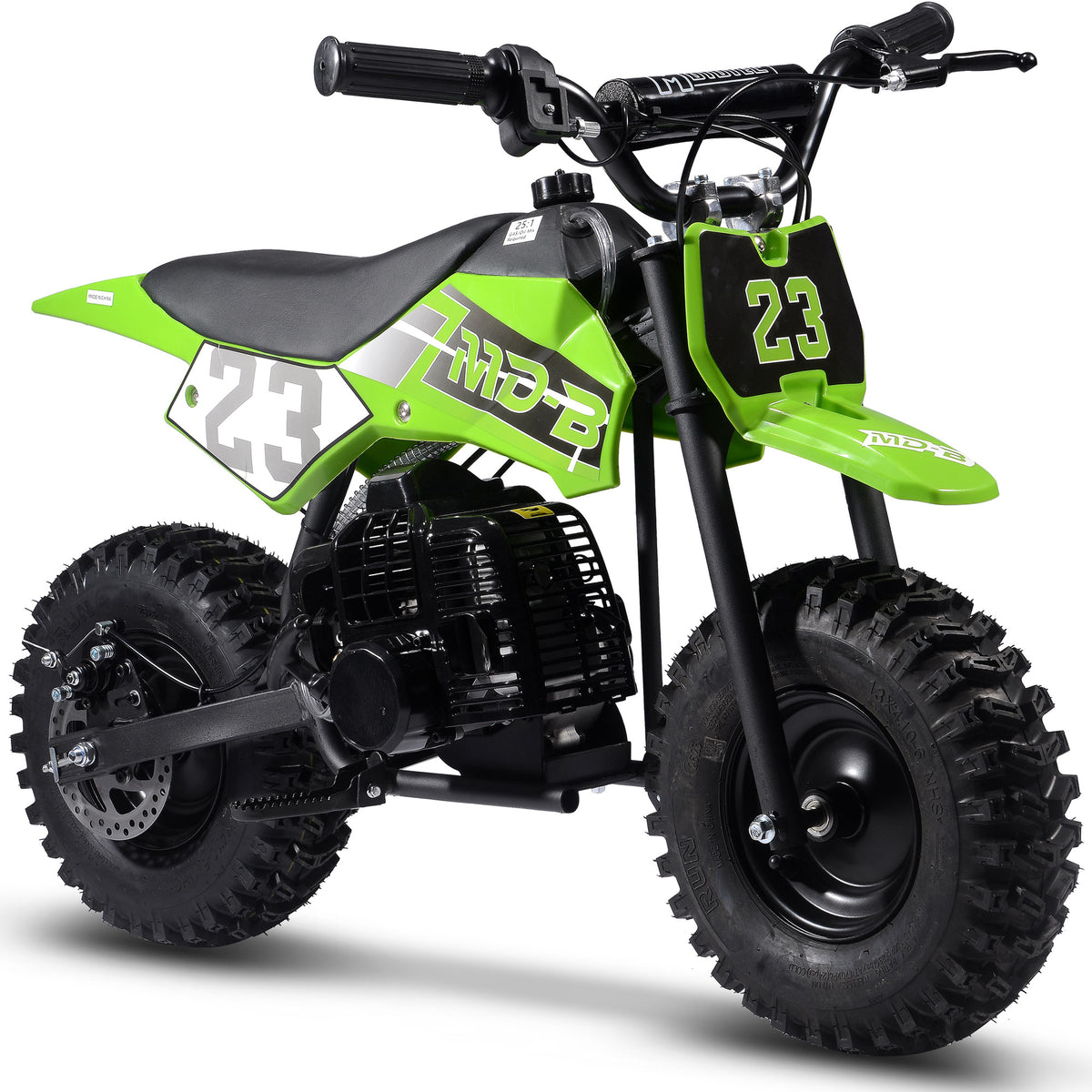 MotoTec Big Supermoto 50cc 2-Stroke Kids Dirt Bike - Recreational Off-Road Use Only