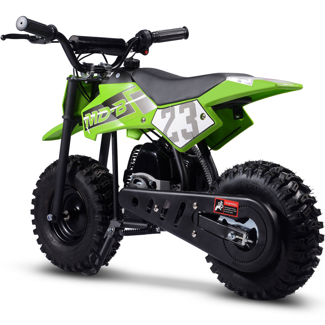 MotoTec Big Supermoto 50cc 2-Stroke Kids Dirt Bike - Recreational Off-Road Use Only