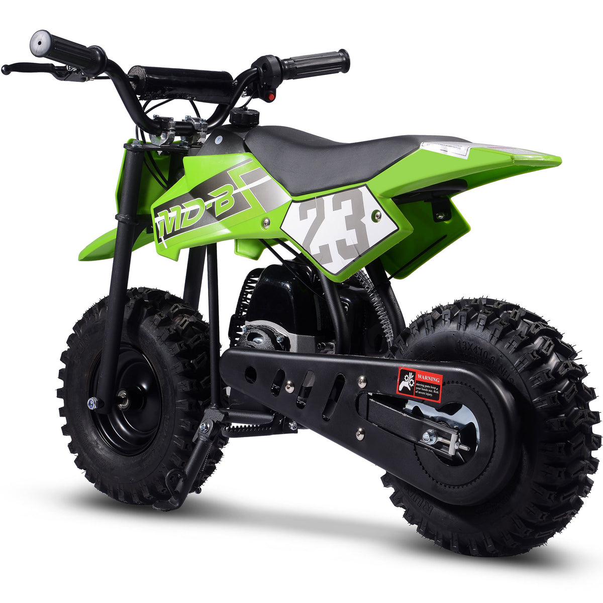 MotoTec Big Supermoto 50cc 2-Stroke Kids Dirt Bike - Recreational Off-Road Use Only