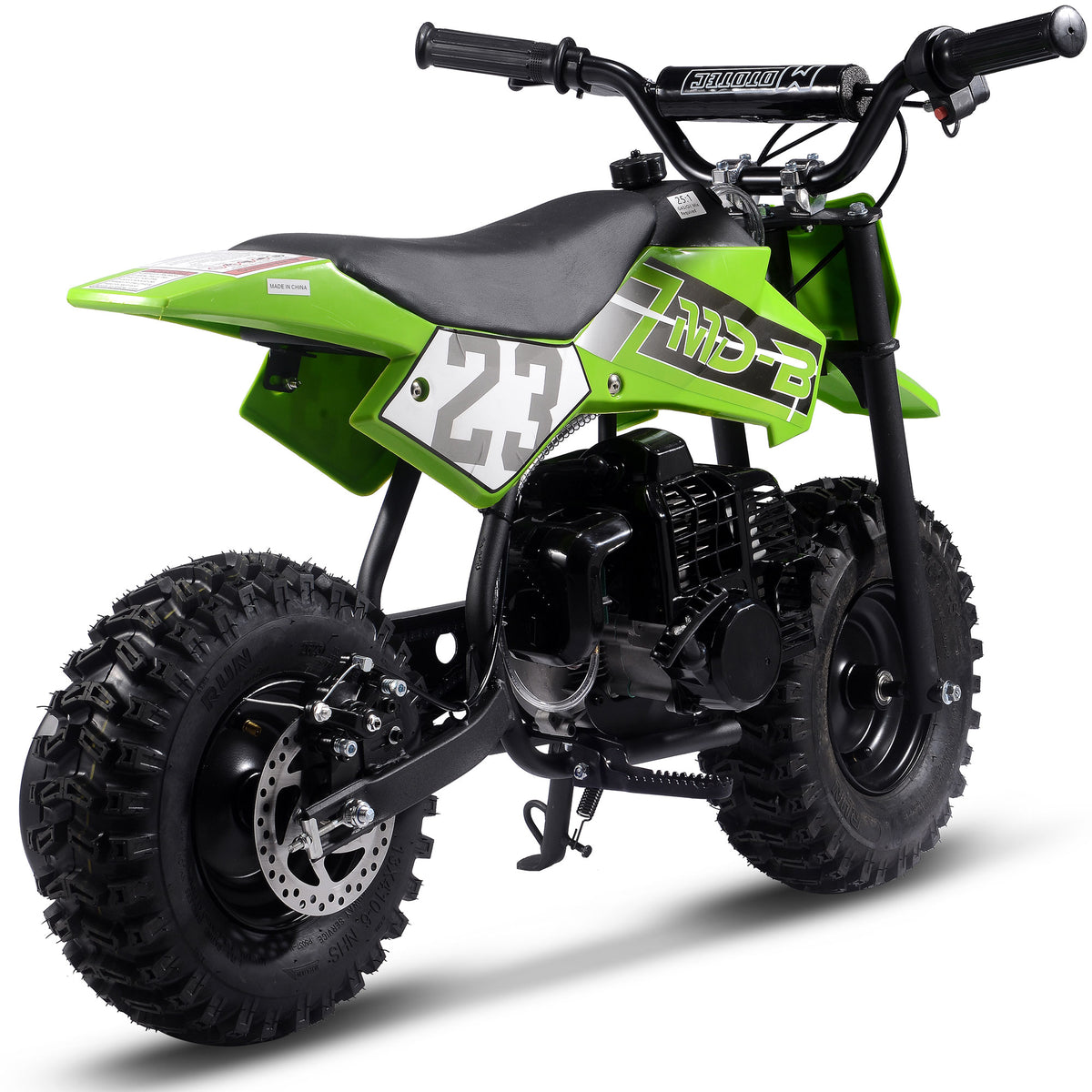 MotoTec Big Supermoto 50cc 2-Stroke Kids Dirt Bike - Recreational Off-Road Use Only
