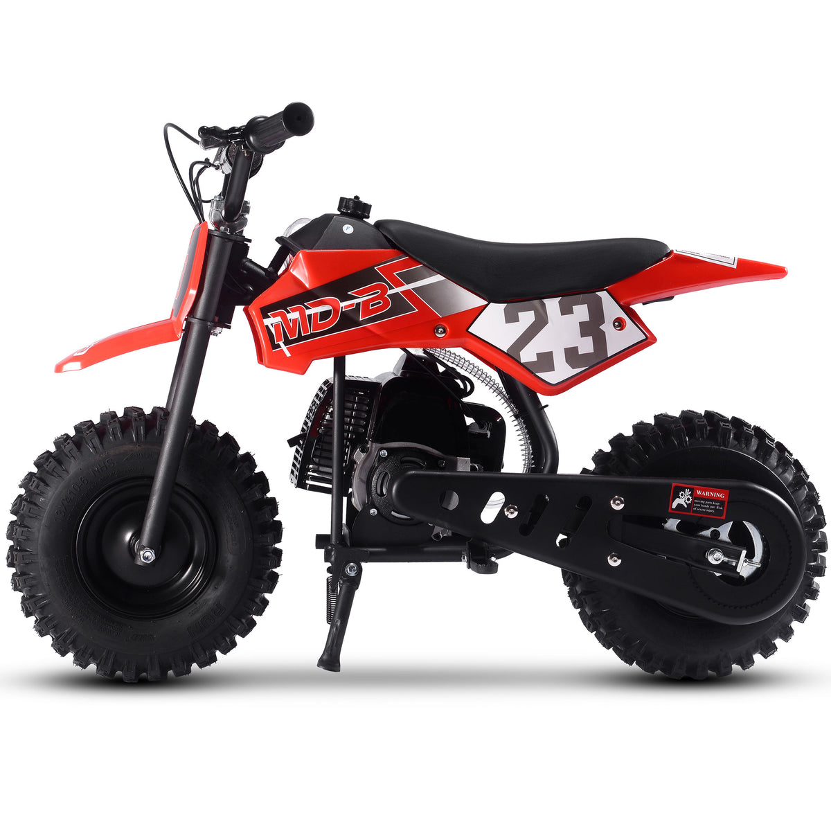 MotoTec Big Supermoto 50cc 2-Stroke Kids Dirt Bike - Recreational Off-Road Use Only