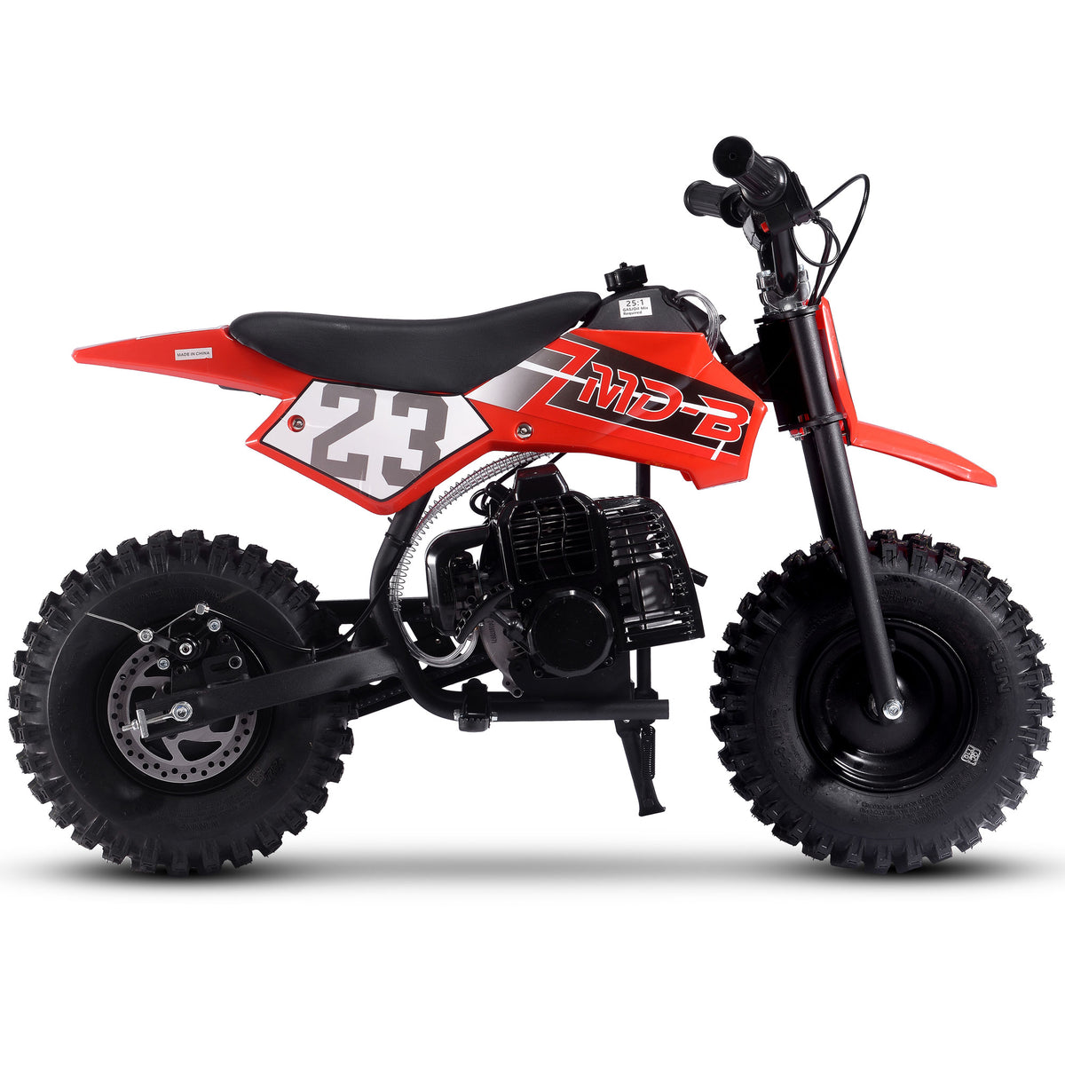 MotoTec Big Supermoto 50cc 2-Stroke Kids Dirt Bike - Recreational Off-Road Use Only