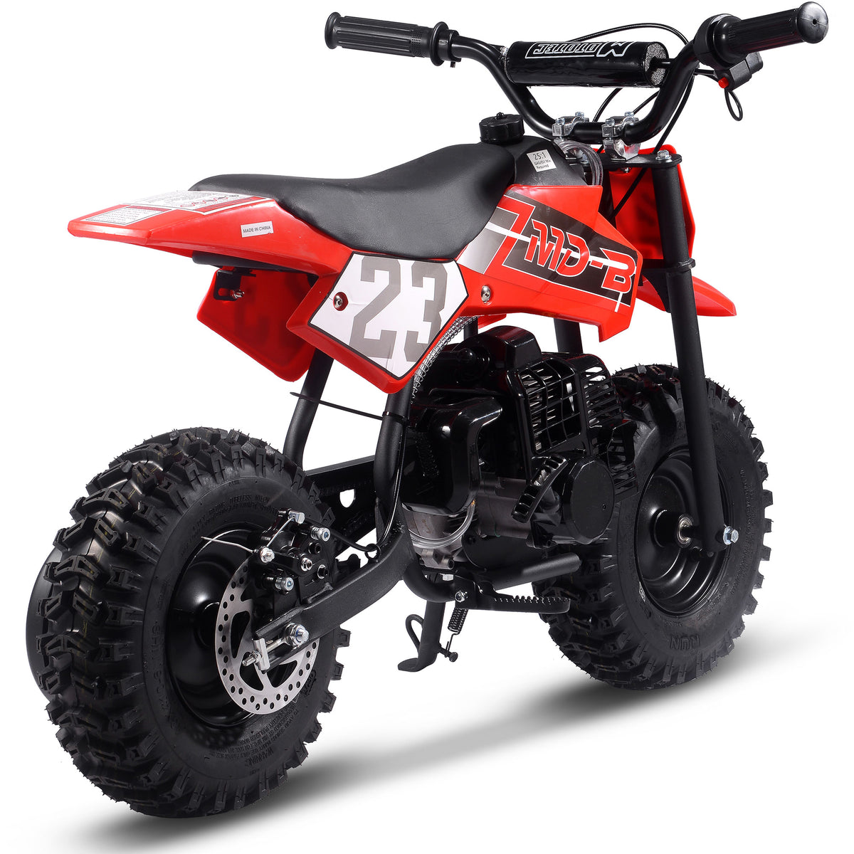 MotoTec Big Supermoto 50cc 2-Stroke Kids Dirt Bike - Recreational Off-Road Use Only