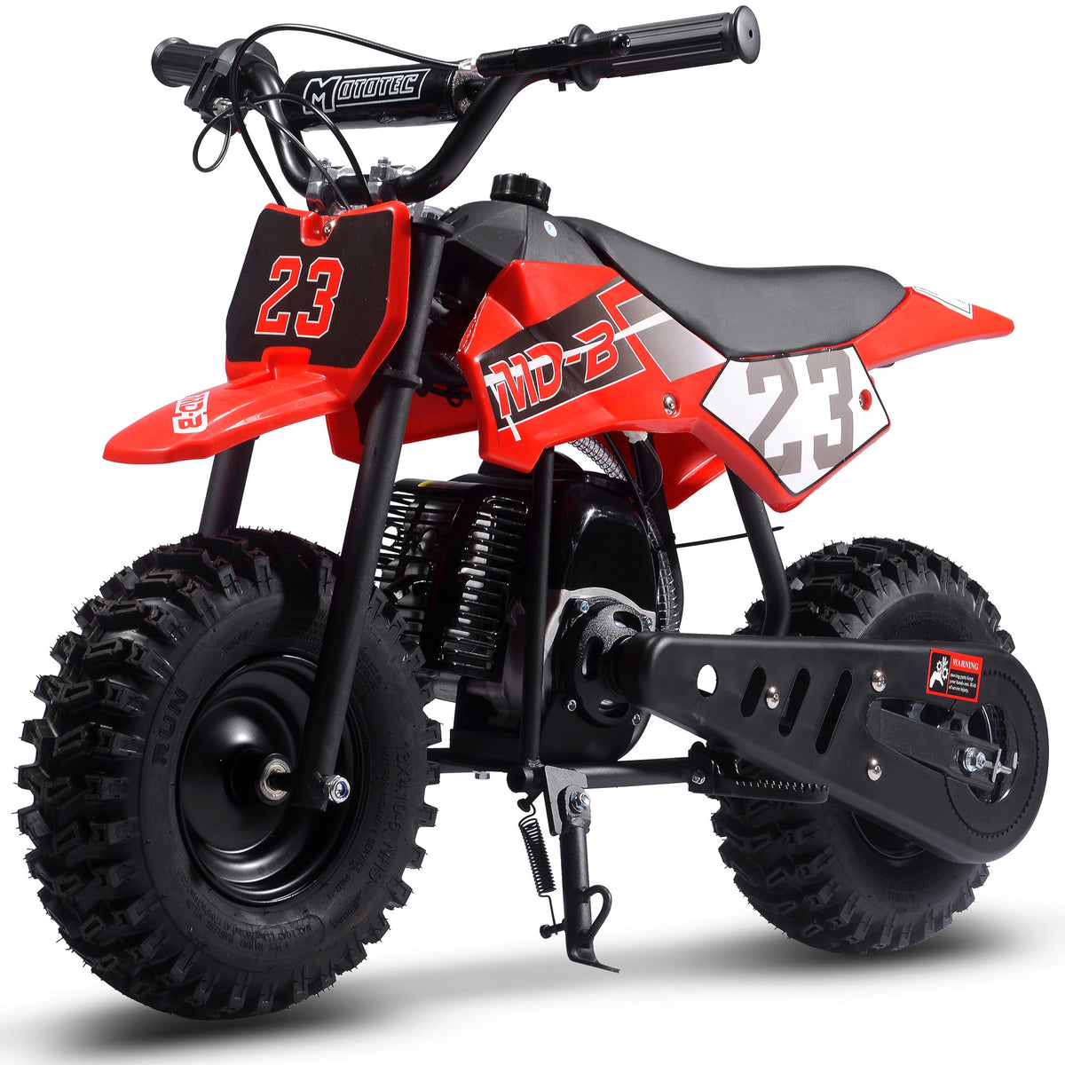 MotoTec Big Supermoto 50cc 2-Stroke Kids Dirt Bike - Recreational Off-Road Use Only