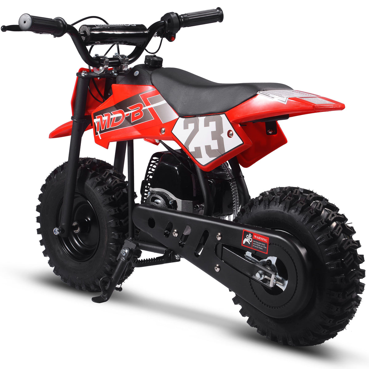 MotoTec Big Supermoto 50cc 2-Stroke Kids Dirt Bike - Recreational Off-Road Use Only