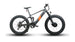 Electric bike with large wheels on a white background