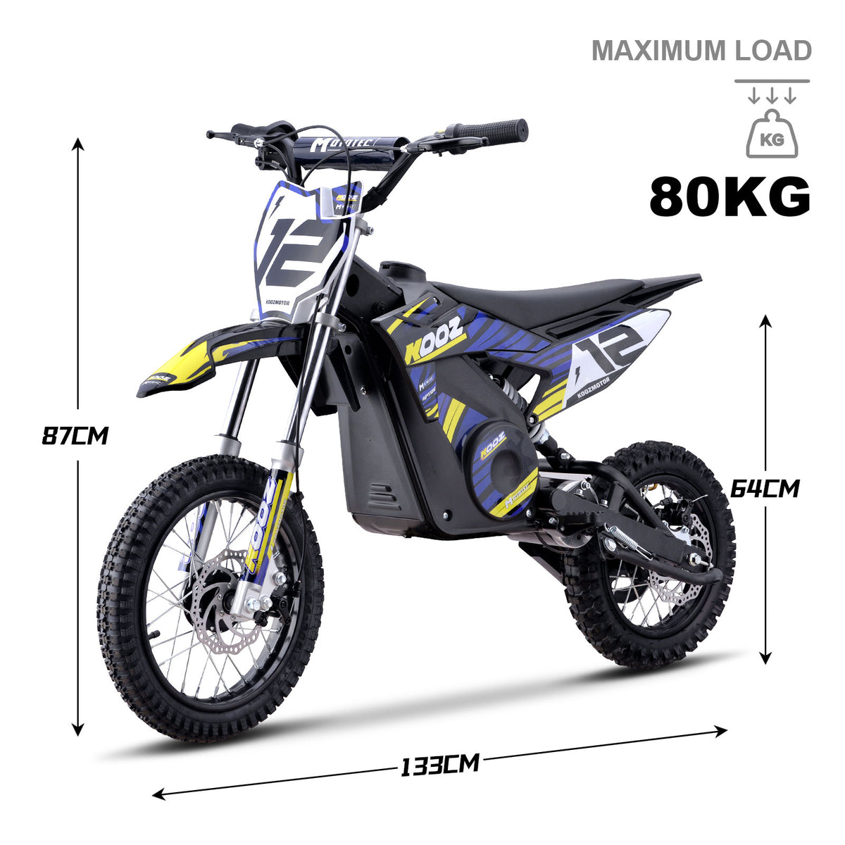 MotoTec 36v 1000w (HP112E) Electric Dirt Bike
