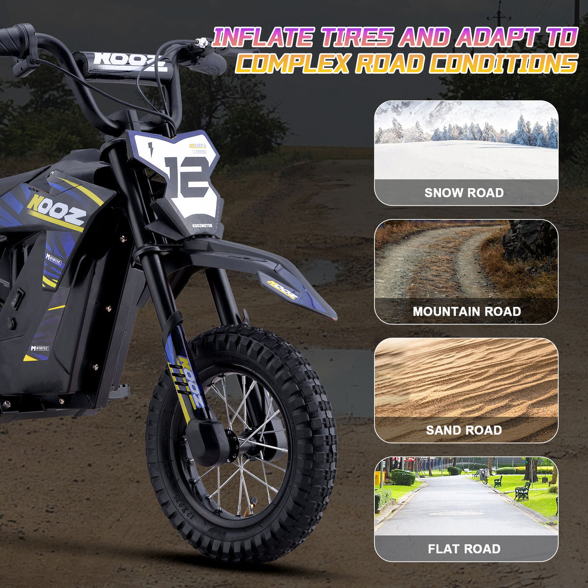 MotoTec 36v 300w (HP122E) Electric Dirt Bike