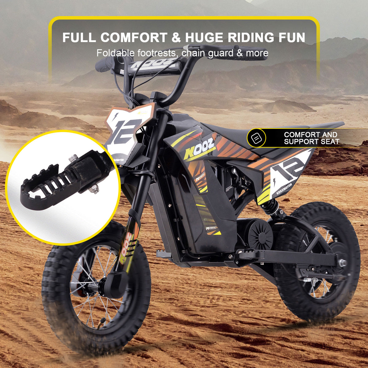 MotoTec 36v 300w (HP122E) Electric Dirt Bike