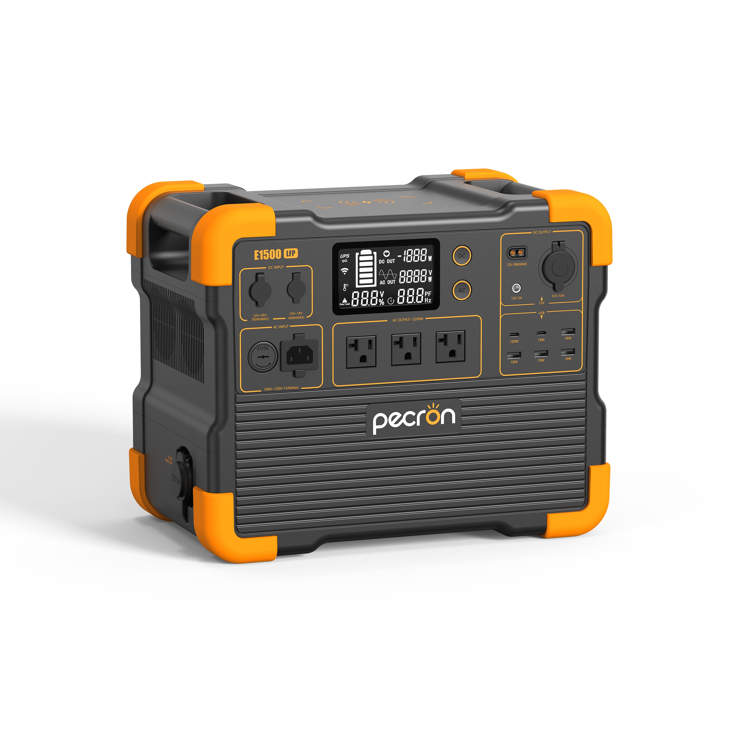 Pecron E1500LFP Expandable Portable Power Station | 2200W (1536Wh LiFePO4)
