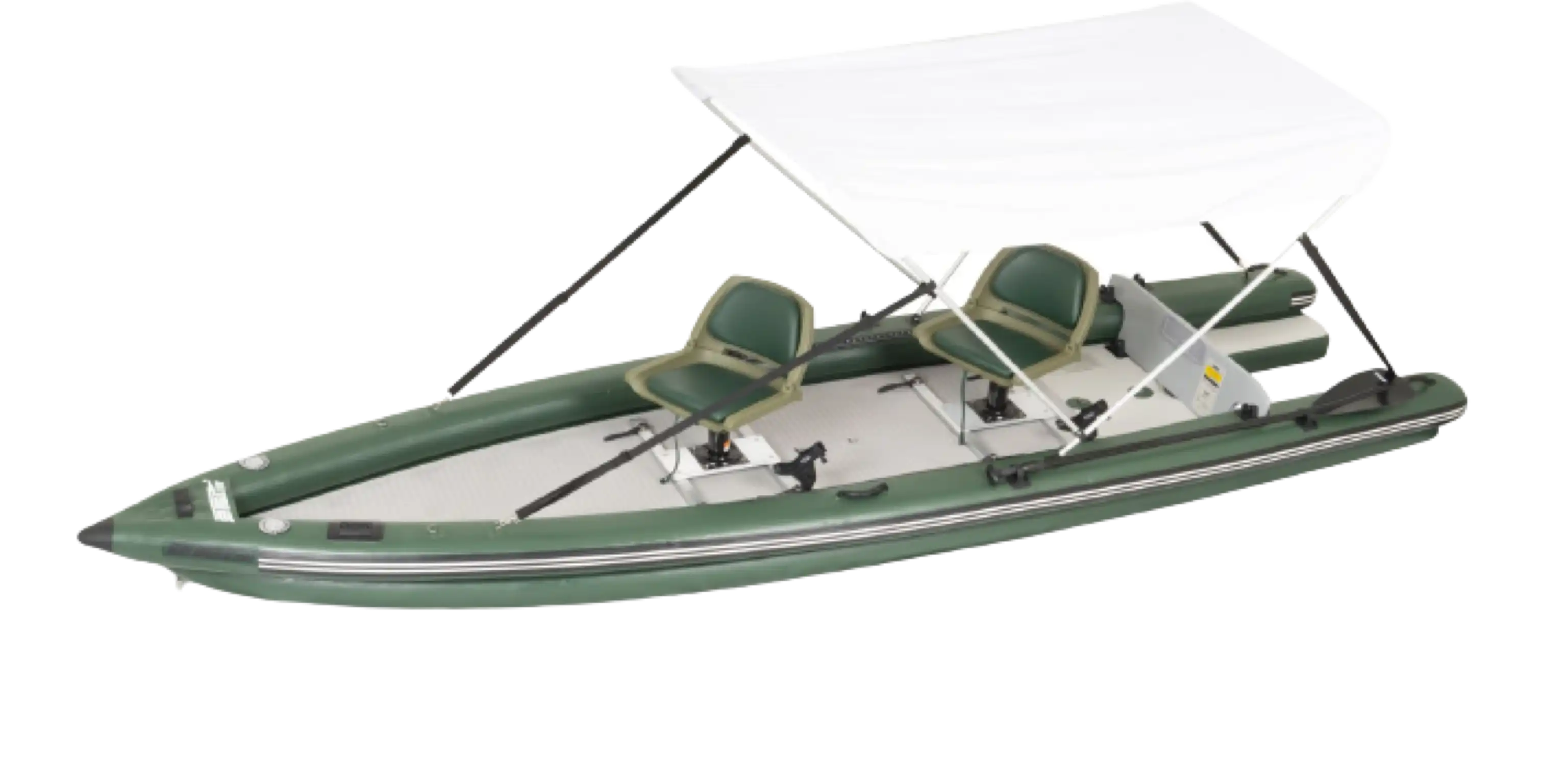 Sea Eagle FSK16 FishSkiff 16 2 Person Swivel Seat Canopy Package