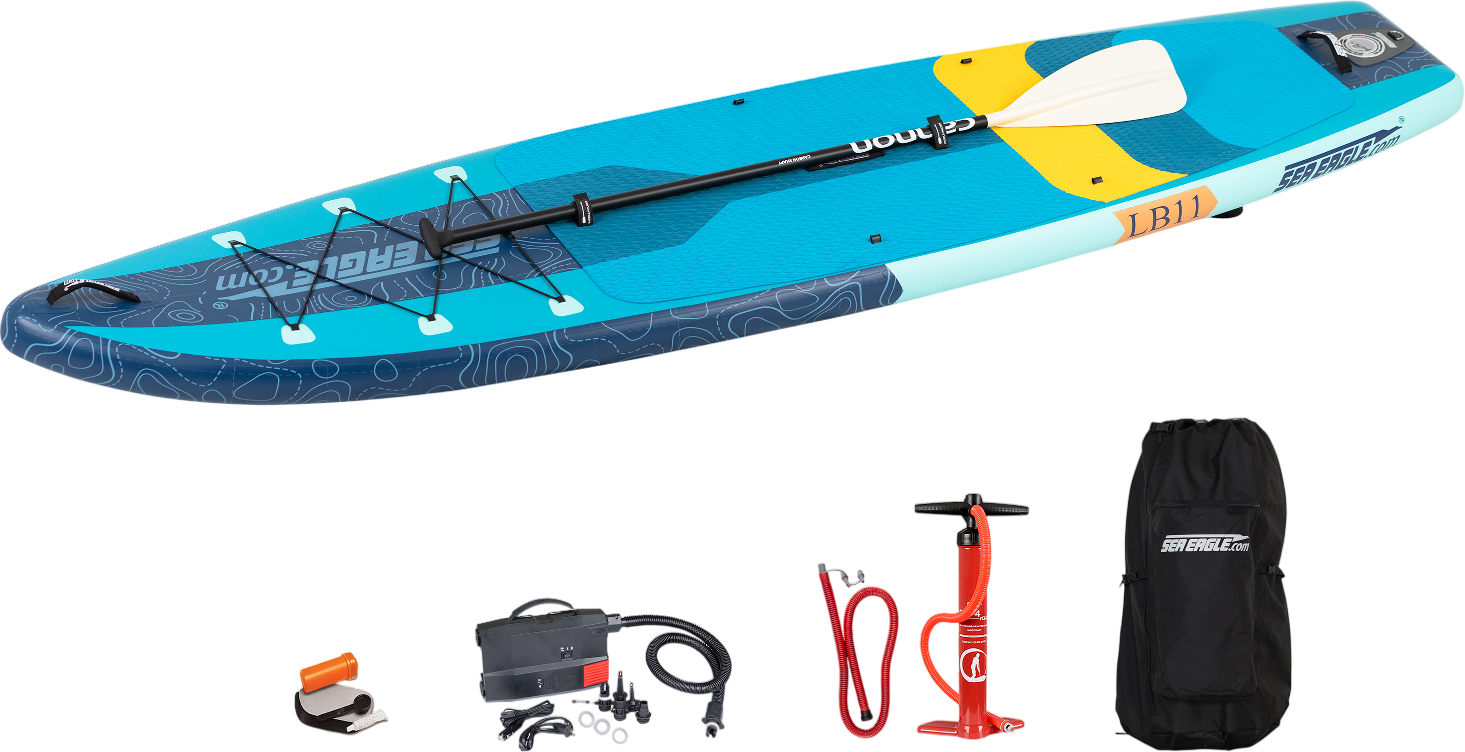 Sea Eagle LB11 LongBoard Electric Pump Package