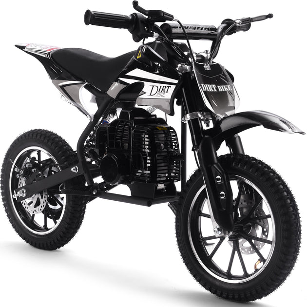 MotoTec Big Alien 50cc 2-Stroke Kids Gas Dirt Bike - Recreational Off-Road Use Only