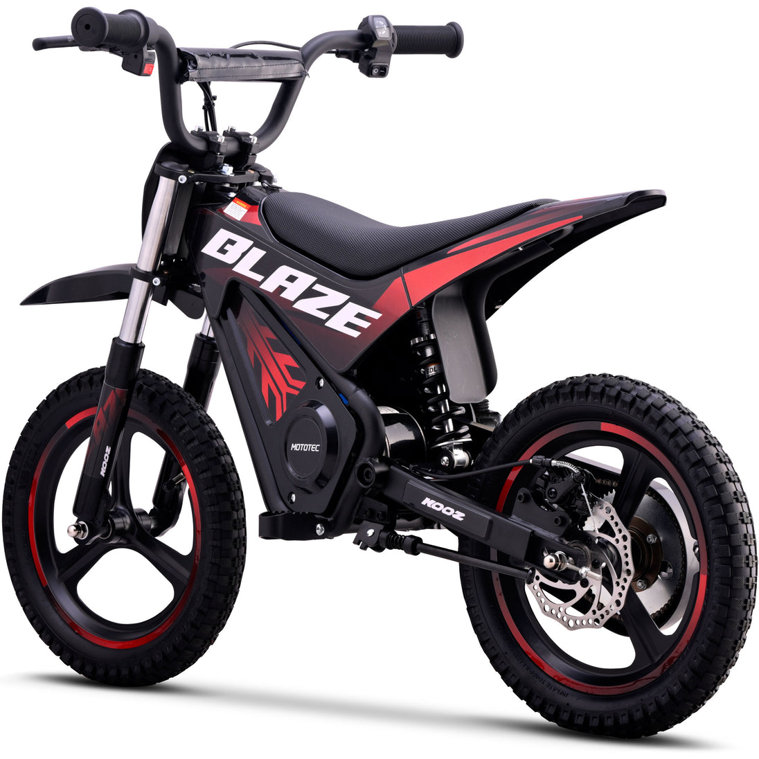 MotoTec 36v 350w Blaze Electric Dirt Bike - Recreational Off-Road Use Only