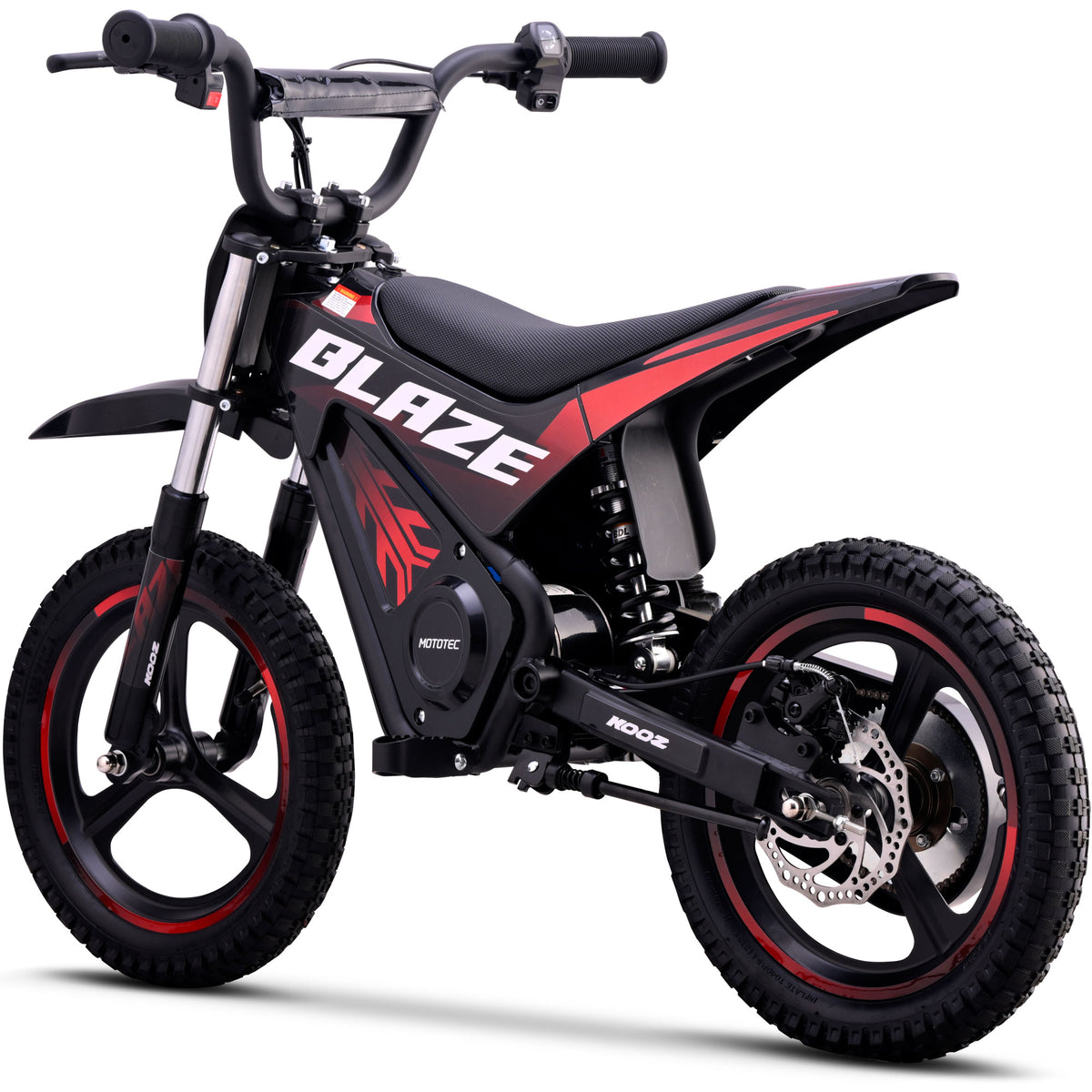 MotoTec 36v 350w Blaze Electric Dirt Bike - Recreational Off-Road Use Only