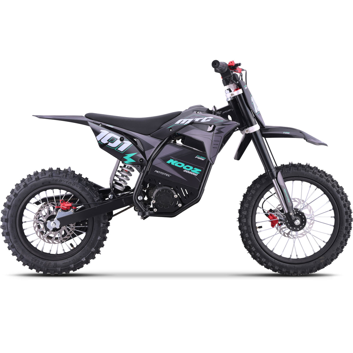 MotoTec 60v 2000w Pro Electric Dirt Bike Lithium (HP115E) - Recreational Off-Road Use Only