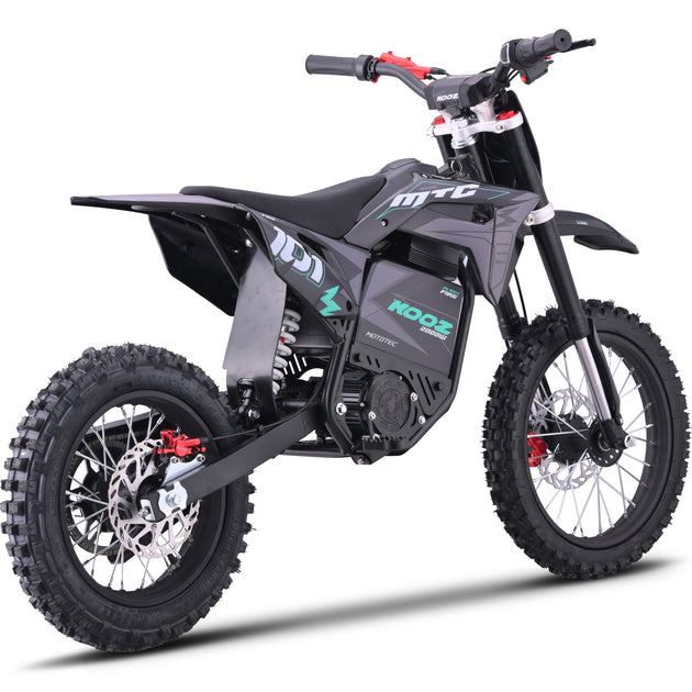 MotoTec 60v 2000w Pro Electric Dirt Bike Lithium (HP115E) - Recreational Off-Road Use Only