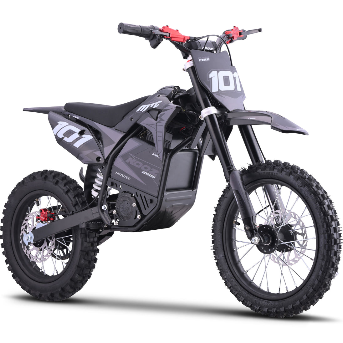 MotoTec 60v 2000w Pro Electric Dirt Bike Lithium (HP115E) - Recreational Off-Road Use Only