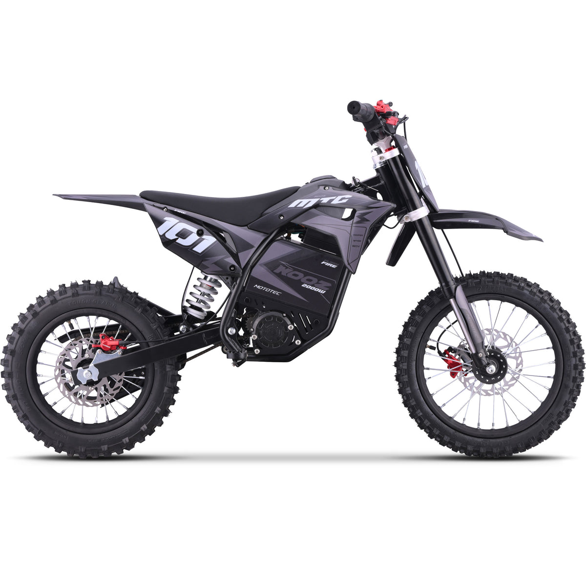 MotoTec 60v 2000w Pro Electric Dirt Bike Lithium (HP115E) - Recreational Off-Road Use Only
