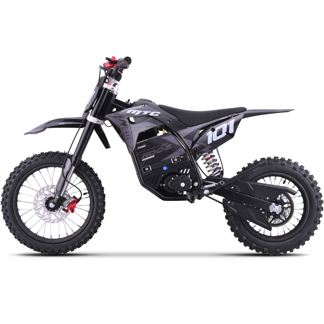 MotoTec 60v 2000w Pro Electric Dirt Bike Lithium (HP115E) - Recreational Off-Road Use Only