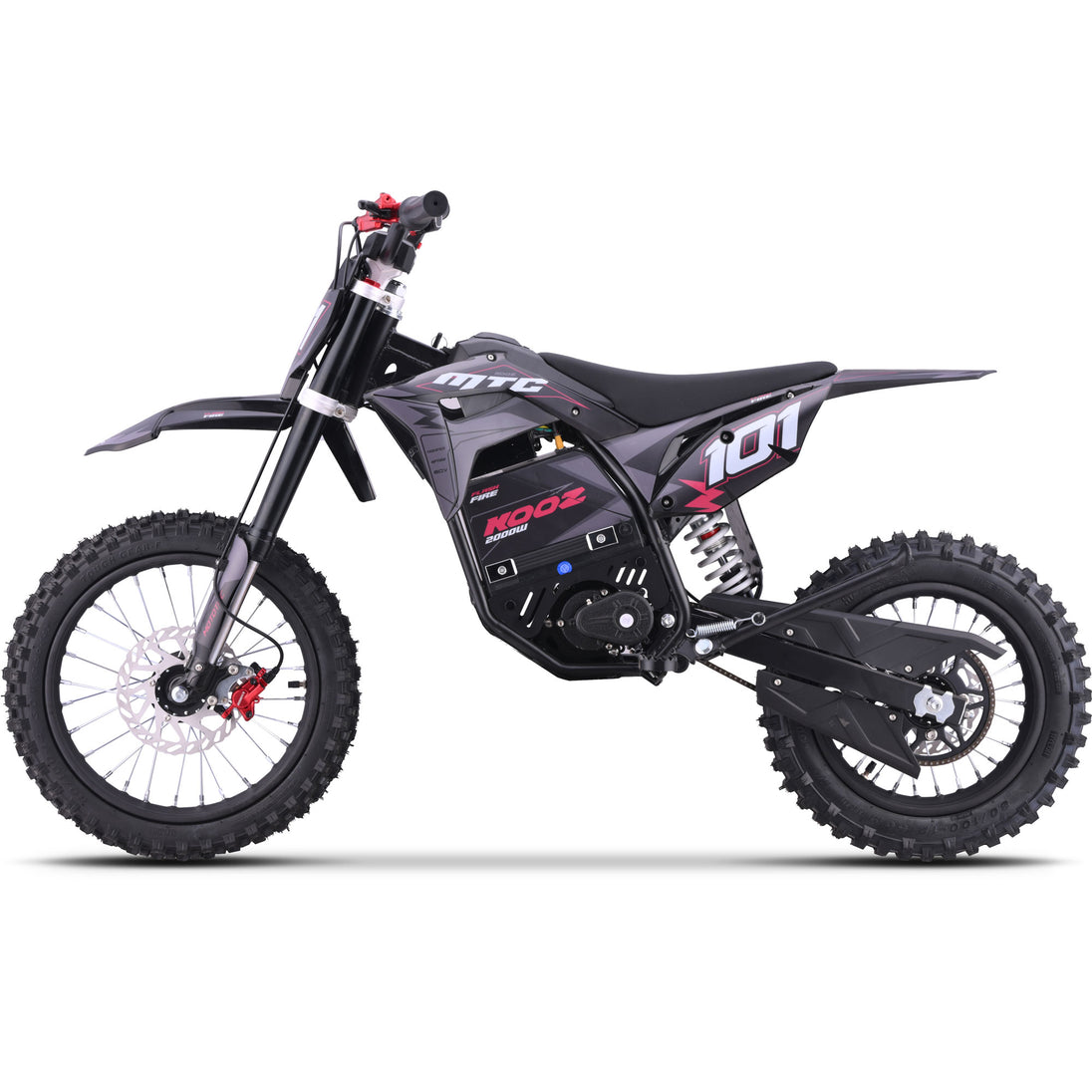 MotoTec 60v 2000w Pro Electric Dirt Bike Lithium (HP115E) - Recreational Off-Road Use Only
