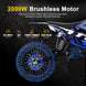 MotoTec 60v 2000w Pro Electric Dirt Bike Lithium (HP115E) - Recreational Off-Road Use Only