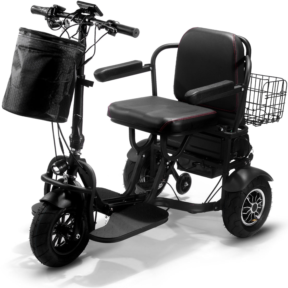 MotoTec Folding Mobility Electric Trike 48v 1000w Dual Motor Lithium