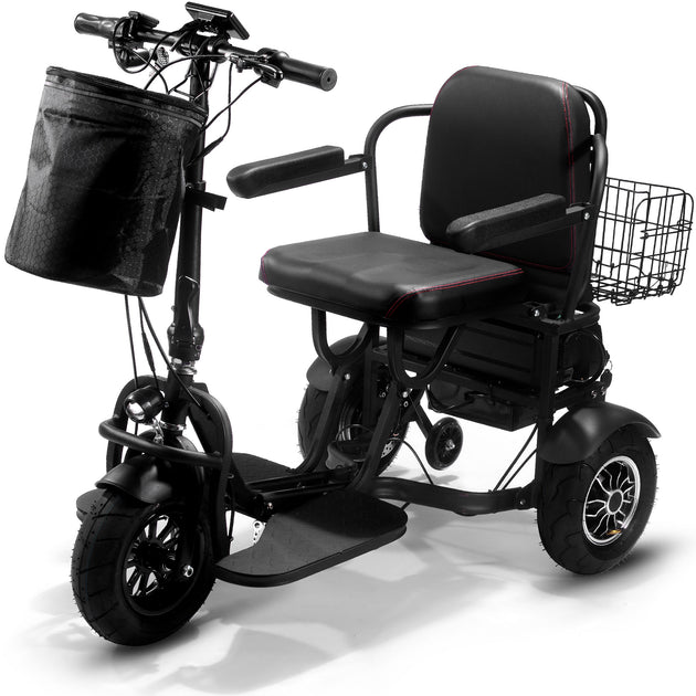 MotoTec Folding Mobility Electric Trike 48v 1000w Dual Motor Lithium