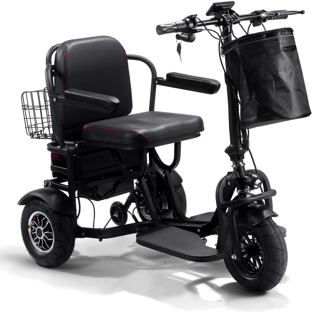 MotoTec Folding Mobility Electric Trike 48v 1000w Dual Motor Lithium